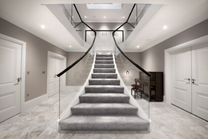 Smet Staircases Glass Chelwood Gate Family Home Smet UK1